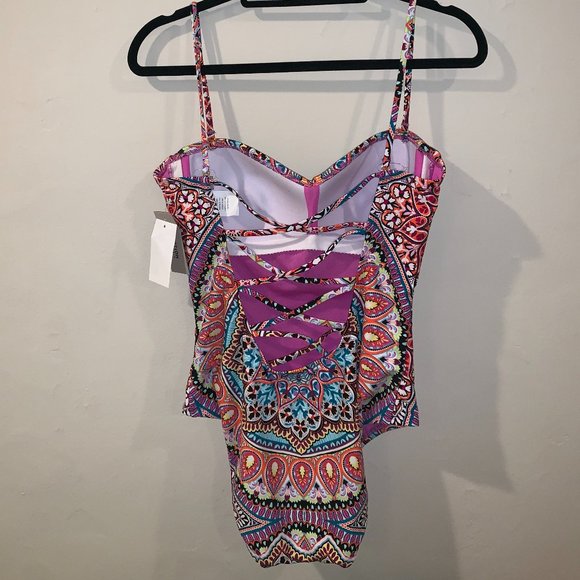 Kenneth Cole Reaction MANDALA PRINT ONE PIECE - Picture 4 of 4